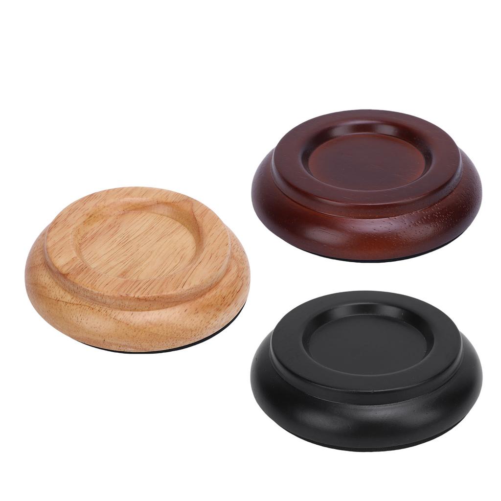 4 st Pianohjulskopp Massivt trä Skumbas Halkfri Ljudreducerande Universal Upprätt Pianohjulskopp F