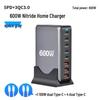 200W Mehrfach-Port GaN USB-Ladegerät: PD100W Schnellladung für mobile Geräte