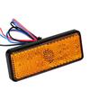 Motorcycle Scooter Moped Rectangle LED Reflector Tail Brake Light Stop Lamp