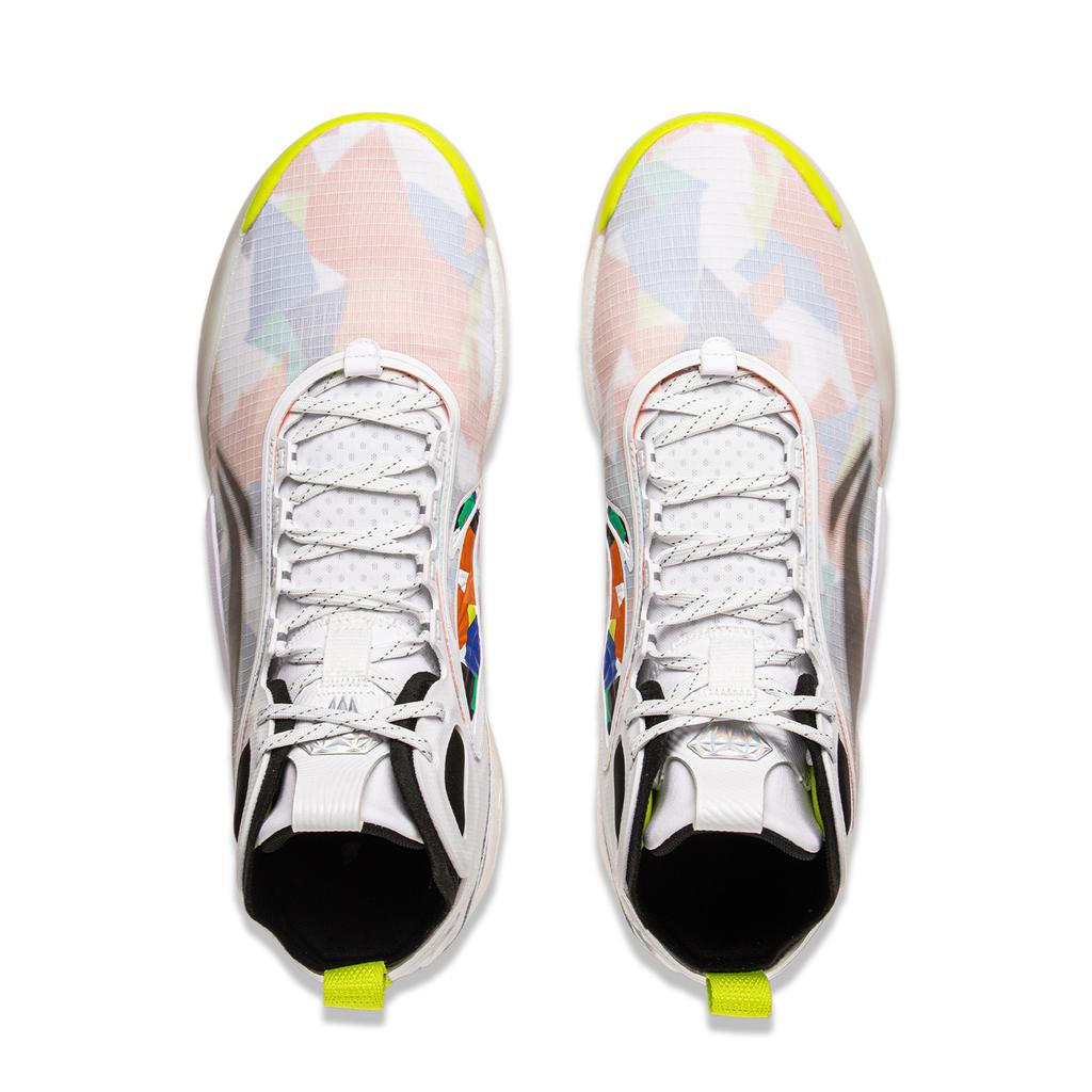 Li Ning Yushuai 19 Carbon Core Basketballschuhe Herren Mittelhoch Standard Weiß ABAV057-5