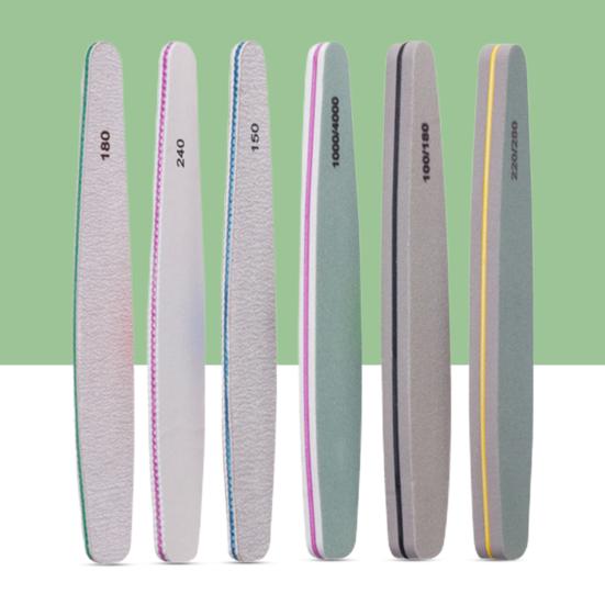 Yousheng 6Pcs Nail Sanding File Double-sided Large Area Washable Thick Frosted Multi-functional Emery Boards Nail Buffering File Nail Salon Supply