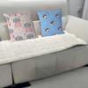 Cartoon Dog Pillow Case Removable Washable Cushion Cover – All-Season Soft Linen
