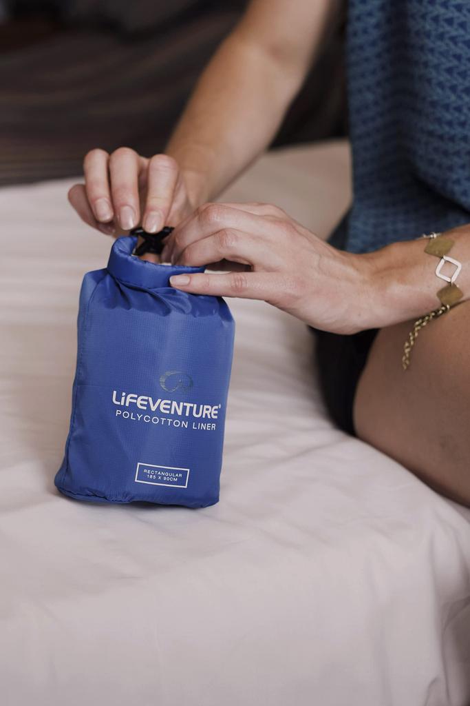 Lifeventure Polycotton Sleeping Bag Liner (Rectangular) -