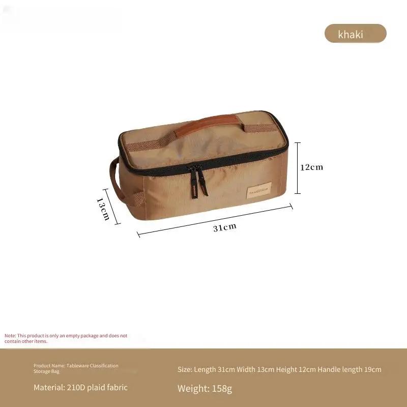 31x13x12cm 1 szt. Ręczna Torba do Przechowywania na Zewnątrz - Sortuje Naczynia Piknikowe/Kubki Kuchenkę Gazową Butle Wielofunkcyjna Torba na Różności