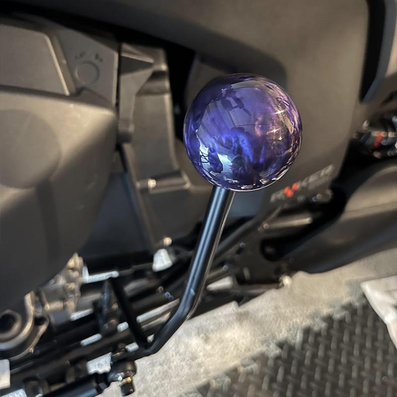 Premium Acrylic Round Ball Knob Comfort Grip Gear Shift Knob With 3 Copper Adapters For Most Cars Interior Accessories
