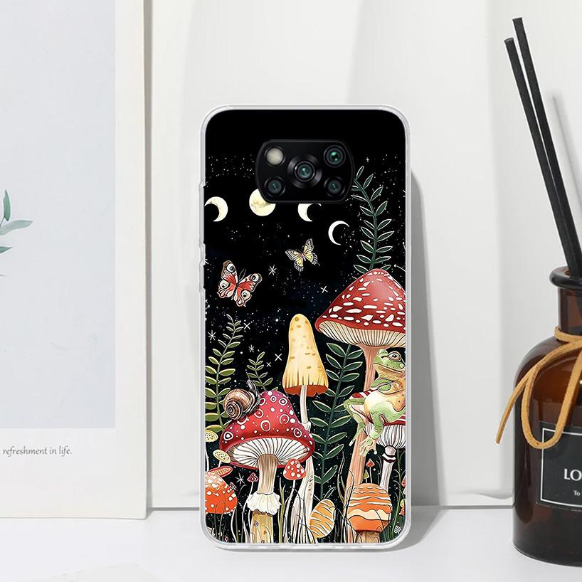

Colorful Mushroom Phone Case For Xiaomi Poco X7 X6 X5 M7 M8 Pro F7 Ultra Redmi 15C 15 13C 13 12C 12 10 10C 10A Art Fundas Poco X Xiaomi Poco X6 Pro