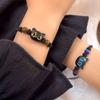 Cute Black Cat Braided Rope Bracelet Women Men Couple Bracelet Trendy Jewelry Gift