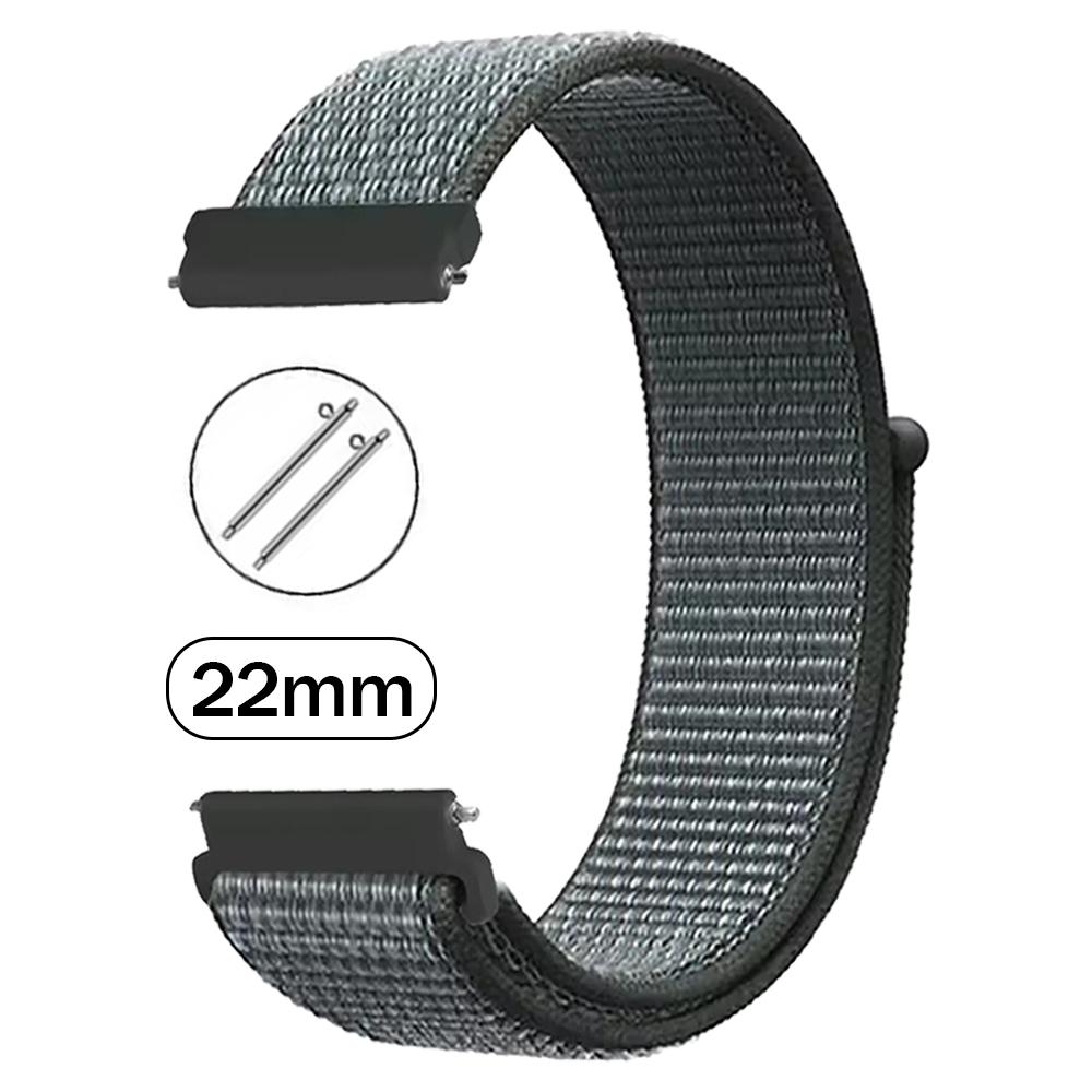 

2 шт. 22 мм нейлоновый спортивный ремешок для Garmin Forerunner 570 47 мм 265 255 Музыкальный ремешок для Garmin D2 Air X15 Venu4 45 мм 3 2 Браслет 22mm Universal серый