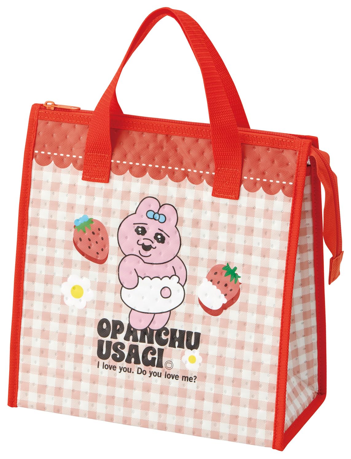 Skater Lunch Nonwoven x Rabbit and Strawberry Bag Fabric Insulated 265 27cm Design FBC1-A 4190₽