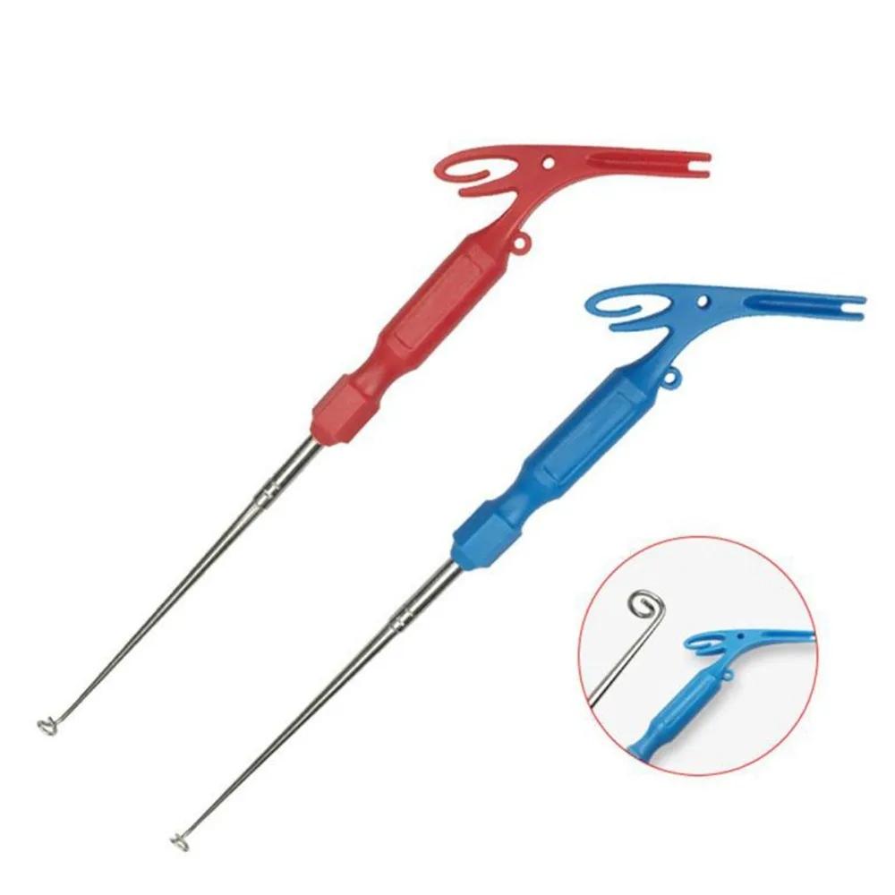 

3 in 1 Fishing Hook Removal Detacher Tackle Disgorger Steel Remover Tool Tying Tools Fly Nail Knot Security Extractor Quick Knot
