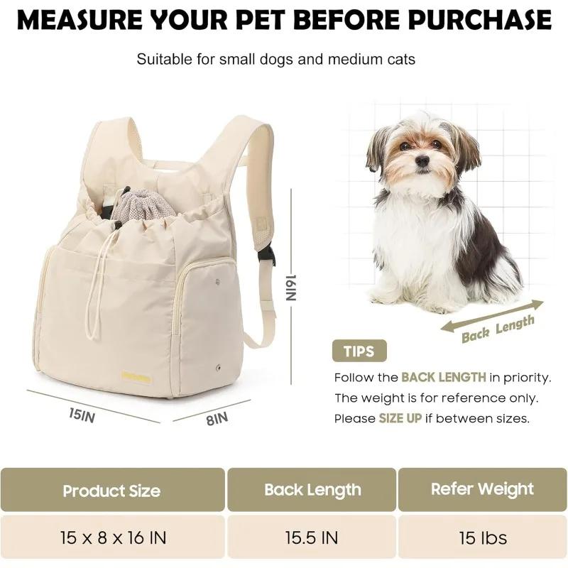 Pet Strap Backpack For Medium/small Cats And Dogs, Outdoor Hiking Pet Bag