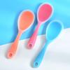 2/4Pcs No-Stick Silicone Rice Spoon Heat Resistant Silicone Rice Paddle Food Rice Shovel Cooking Supplies Soft Rice Server Tools