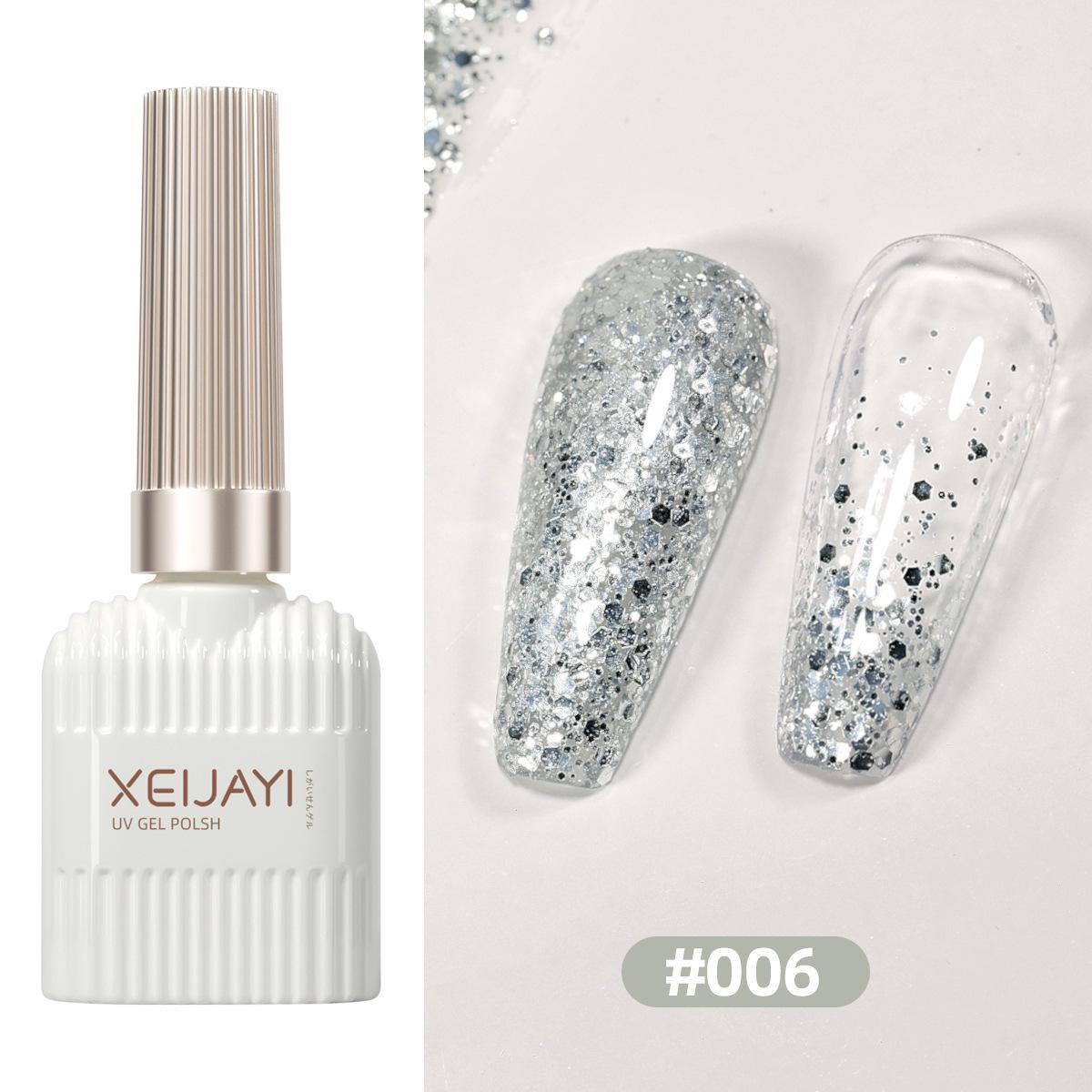 Суперблестящий Гель-лак с Глиттером, Алмазами и Лазерным Эффектом - Летние Ковбойские Блестки для Салонов