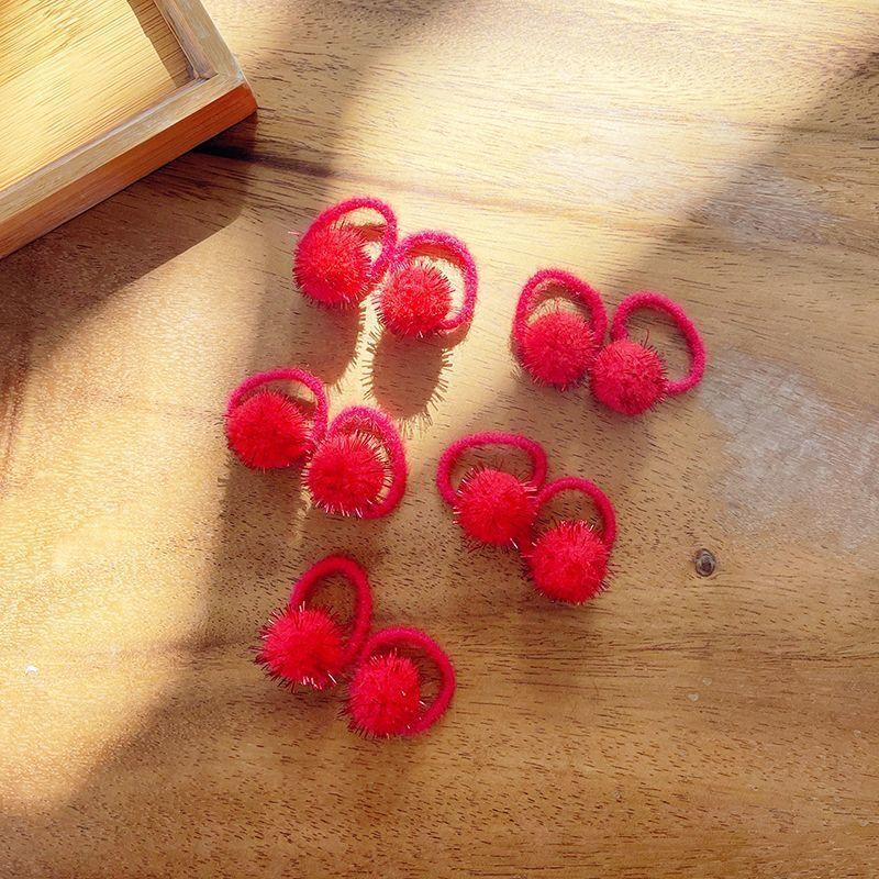 

10 шт. Новые милые мягкие розовые резинки для волос для девочек, эластичные, аксессуары для волос, детские резинки для волос, детские головные уборы