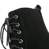 Gdgydh Damenstiefel Goth Spinnennetz Bestickte Schuhe Hoher Absatz Stiefeletten Hohe Plateauschuhe Qualität Mode Punk Klobige Absätze Reißverschluss