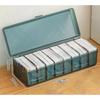 Plastic Card Divider Box Playing Card Storage Box Clear Card Deck Case Organizers Trading Card Collection Card Box