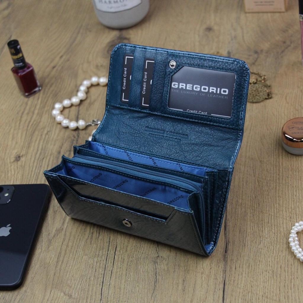 Leder Damen Geldbörse Gregorio PT-110