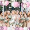 10inch 30/50pcs Pink Latex Balloon Set, Suitable for Weddings, Birthdays, Themed Parties, Pre Wedding Parties, Family Gatherings