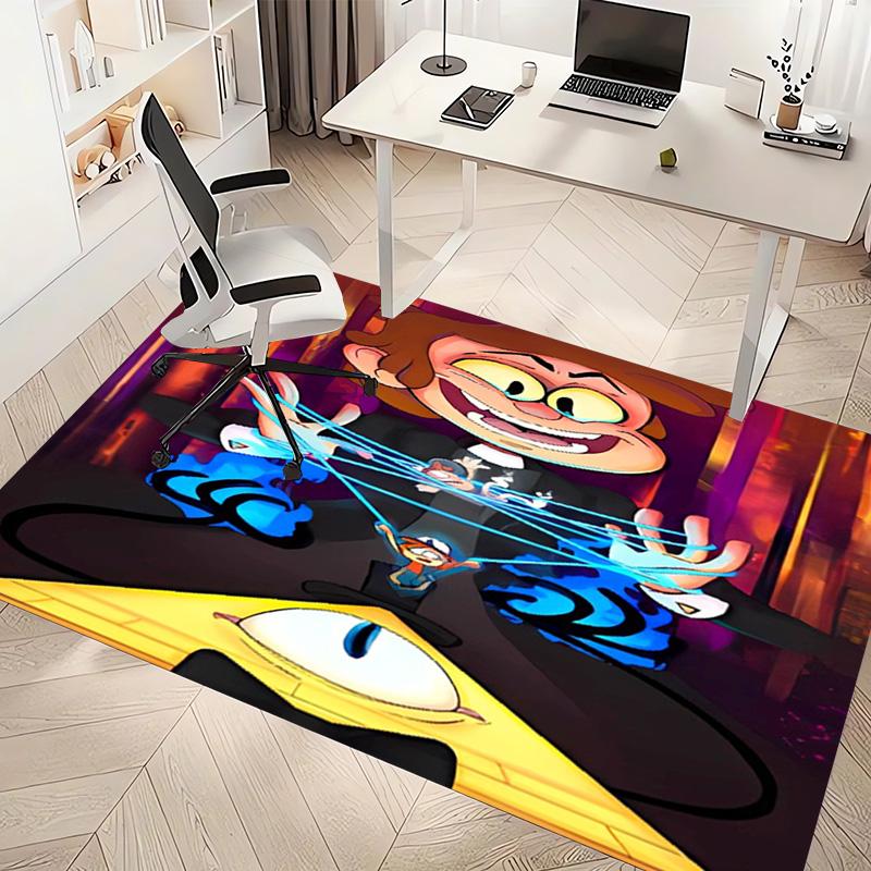 1pc Gravity Falls1 Print Area Rug - Soft, Washable Non-Slip Indoor Mat, Living Room, Home Office Decorative Rug,Office Decorative