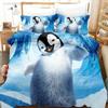 3D Print Cartoon Penguins Madagascar Bedding Set Bedroom Soft Modern Bedspreads Comefortable Duvet Cover Quilt Cover Pillowcase