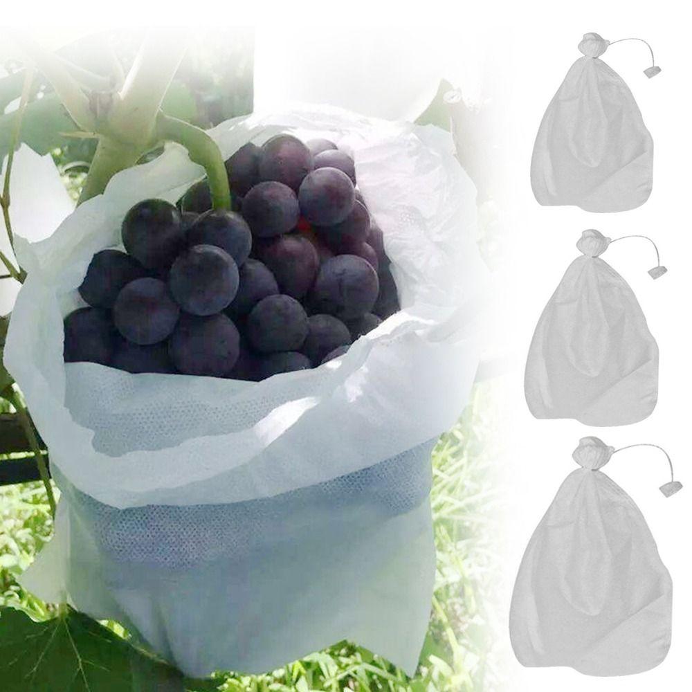 50Pcs Fabric Planting Pocket Fruit Protection Bags Garden Greenhouse Supplies Anti-bird Insect Barrier Pouch Nylon Mesh Bags