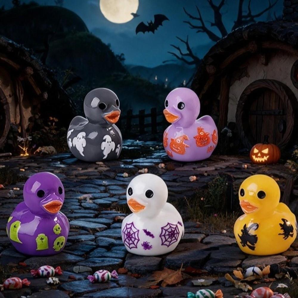 30 pièces/set Taille Mini Ornement Canard Miniature Style Dessin Animé Décoration Halloween Affichage de Bureau