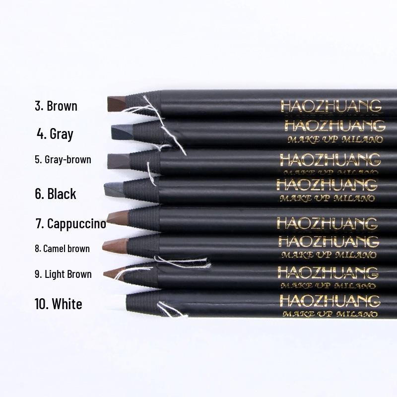 Hardcore Pull-String Mist Eyebrow Pencil, Smudge-Proof & Fade-Resistant, Makeup Artist Favorite, Duckbill Black Paper Design.
