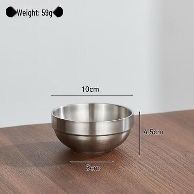 ZISIZ Korean Style Double-Layer Stainless Steel Bowl Set