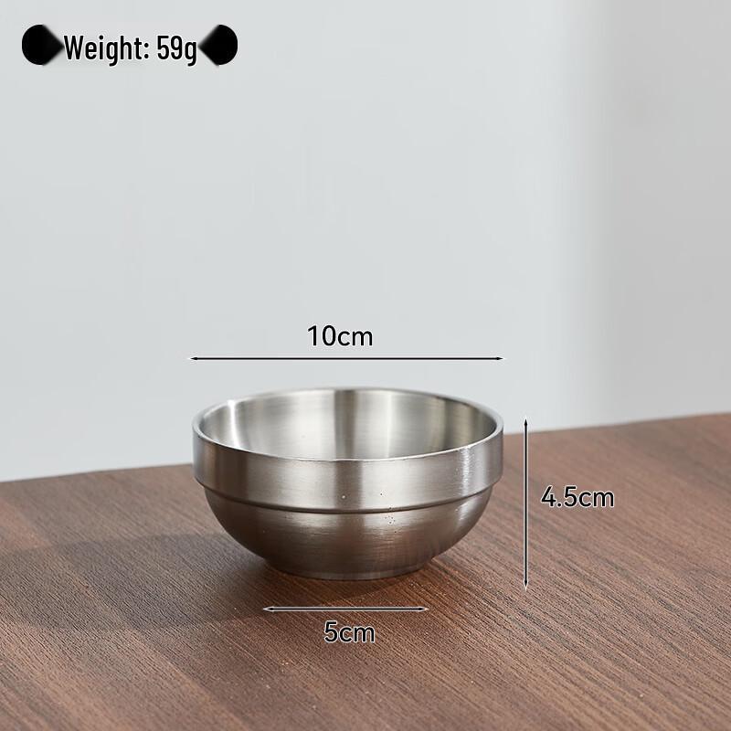 

ZISIZ Korean Style Double-Layer Stainless Steel Bowl Set