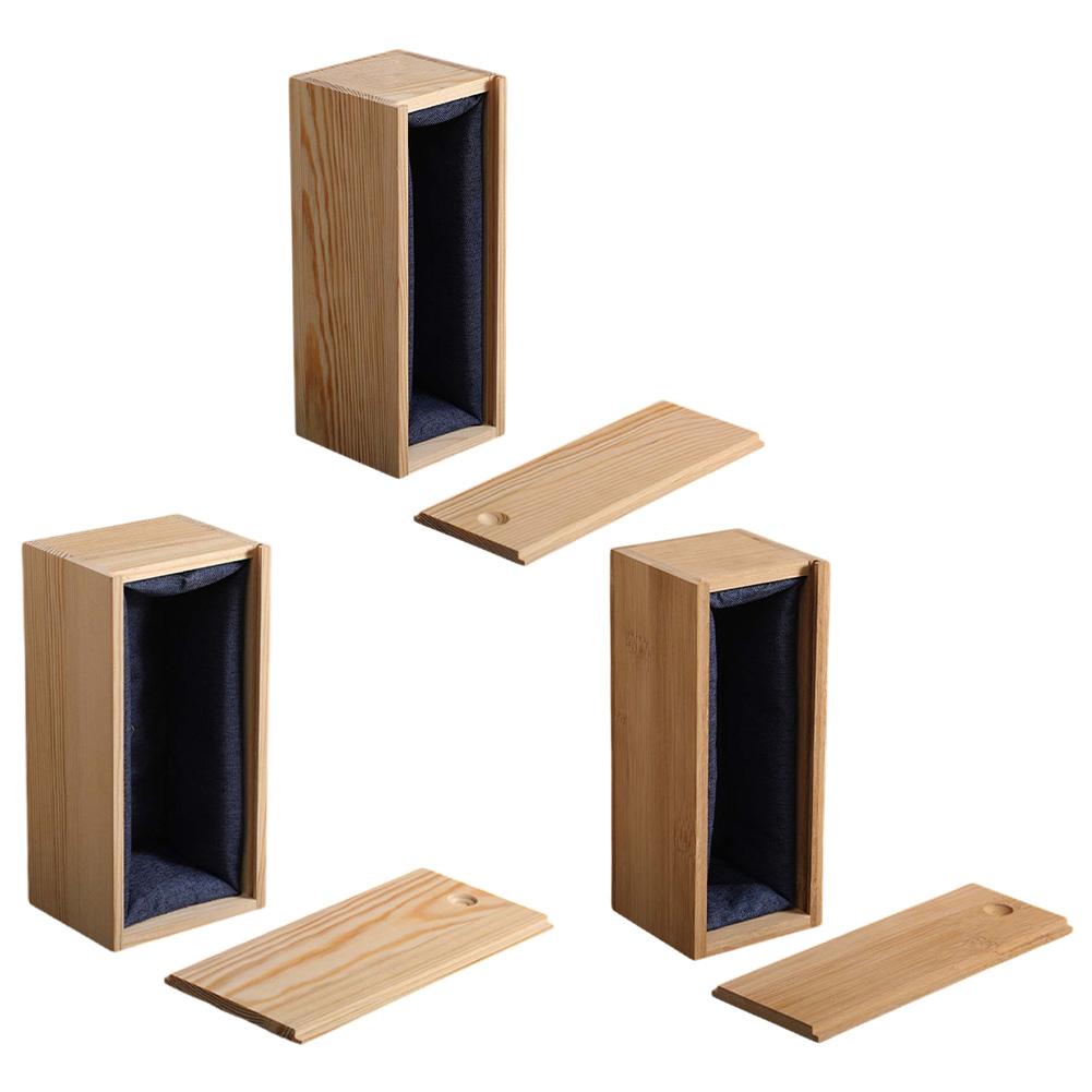 Pullout Wooden Box with Sliding Lid Great for Storing Treasures and Memories