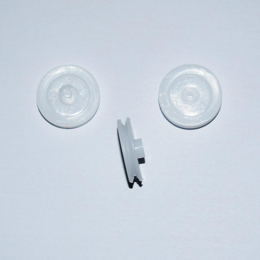 

2x18 Pulley Toy Accessories: Small Plastic Wheels for Model Cars Yes білий