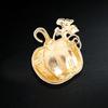 Unique Pumpkin Rhinestones Brooch Comfortable Wear Daily Glittering Detail Secure Closure Badge For Various Occasions