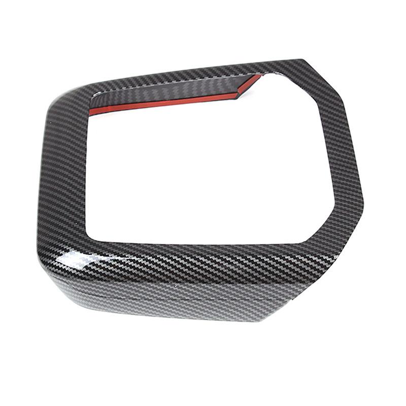 For BMW 7 Series G70 -2024 ABS Carbon Fiber Car Center Control Shift Frame Decorative Stickers Car Interior Accessories Carbon Fiber
