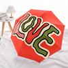 1pc Love, Graphic Folding Umbrella , 8 Ribs Casual Durable Lightweight Portable Travelling Umbrella For Men & Women Yy250728083