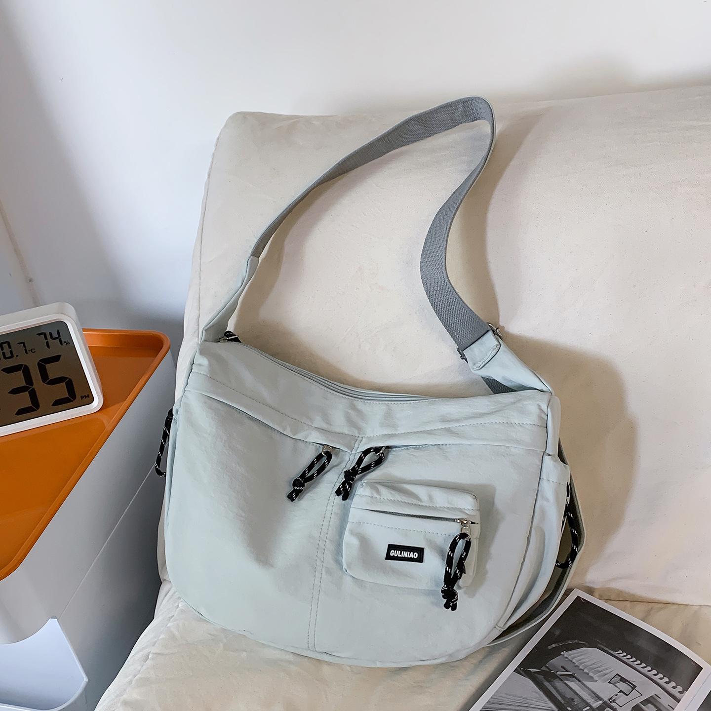 

Women s Casual Crossbody Bag - Large Capacity, Multi-Pocket, Water-Repellent, Solid Color Shoulder Bag