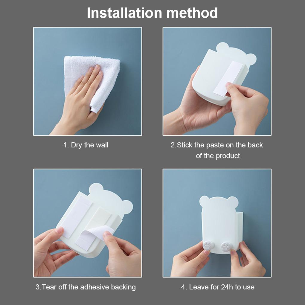 Air Conditioner Remote Control Smartphone Organizer Living Room Bedroom Kitchen Adhesive Controller Holder Space Saving