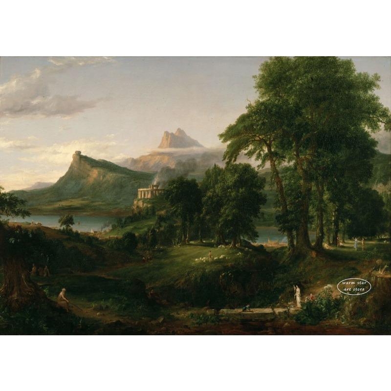 The Course of Empire The School of Athens The Death of Socrates Poster Classics Canvas Painting Poster Living Room Home Decor