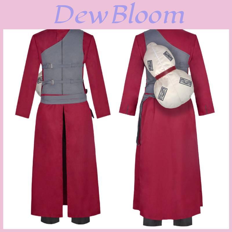 Ninja Sand Ninja Fire Shadow Gaara Cosplay Costume Halloween Anime Gaara Cosplay Outfit In Stock