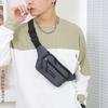 Nylon Sports Shoulder Bag Waterproof Chest Bag Casual Crossbody Bag Running