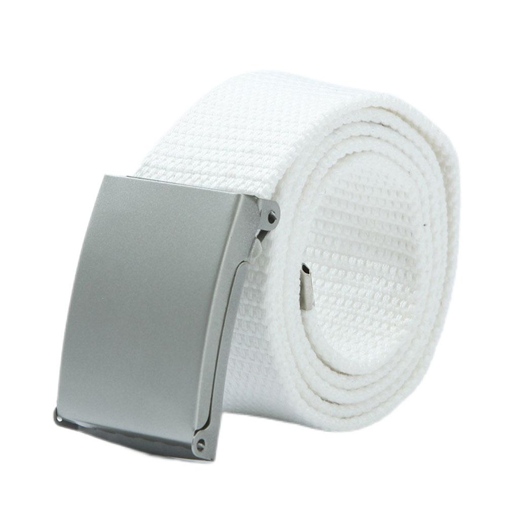 

Color Waist Adults Buckle Webbing 100cm/1m Leisure Up Girdle Dress Strap Waistband Jeans Simple Unisex Belt Solid белый