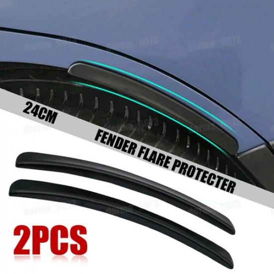 

24cm Black Universal Car Wheel Eyebrow Arch Protector Trim Lips Fender Flares