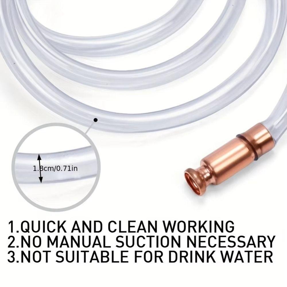 Multi-Purpose Siphon Hose 1-5M Length Siphon Pump Gasoline/Gas/Fuel/Water Transfer
