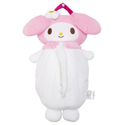 MORIPiLO Sanrio Hanging Tissue Box (My Melody Wall-Mounted Tissue Box Cover) Approx. 40cm, Soft and Smooth, Cute Car Merchandise, Plush Toy, Paper