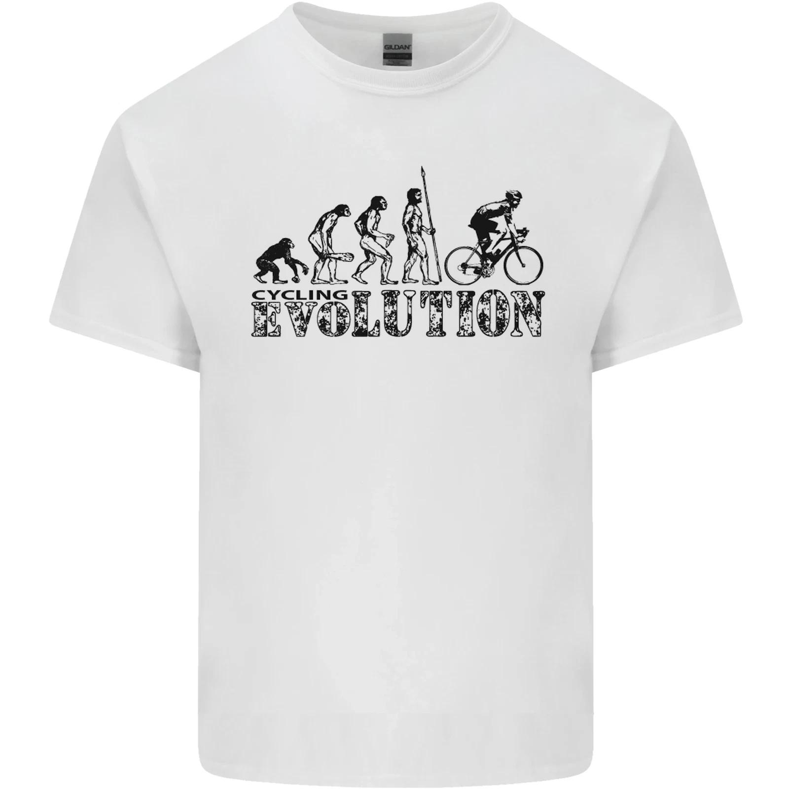Evolution of Cycling Cyclist Bicycle Funny Kids T-Shirt Childrens S