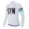 Herren Langarm Radtrikot Winter Rennrad Fahren Oberteil Feuchtigkeitstransportierend Atmungsaktiv Outdoor Sportbekleidung