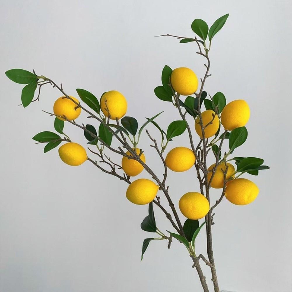Realistic Artificial Fruit Branches Lifelike Foam Fruits Branches Fake Plants Flower Arrangement