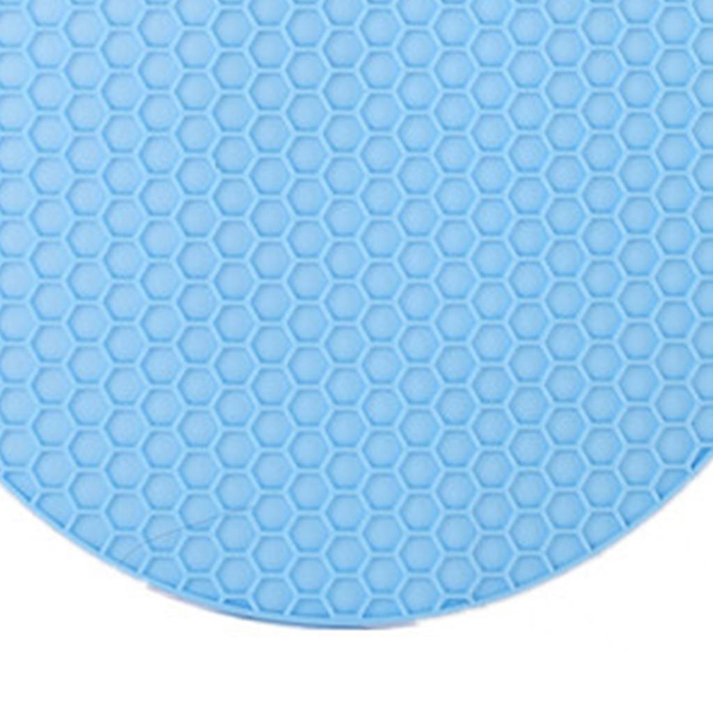 Silicone Heat Insulation Mat Anti Slip Multifunctional Round Dining Plate Mat for Pot Dish