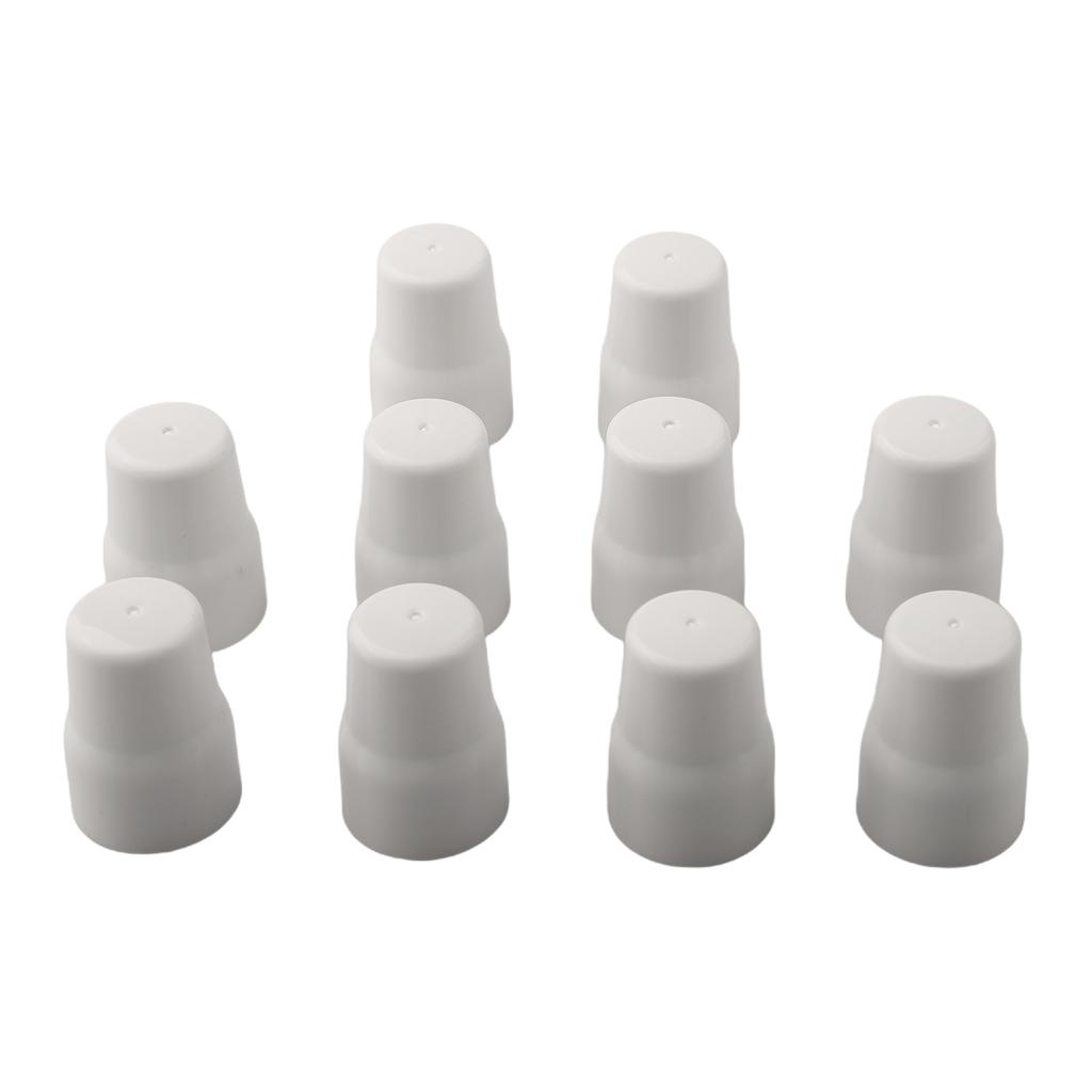 4/10 Stück Heizkörperventilkappen, einfach aufsteckbare Ersatzventilabdeckungen, weiße dekorative Heizkörperabdeckungen, Warmwasserbereiter-Heizrohrabdeckungen