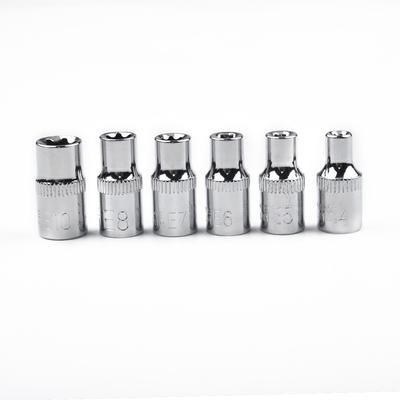 Stahlantriebsbuchsen E4 E5 E6 E7 E8 E10 Liefert 6 Stück Torx Stern Innensechskant-Bit