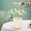 Candle Holder Tea Light Rotating Candlestick Stand for Christmas Dinning Room Centerpieces